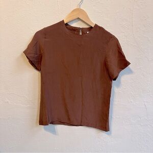 VINTAGE SILK Blouse Short Sleeve